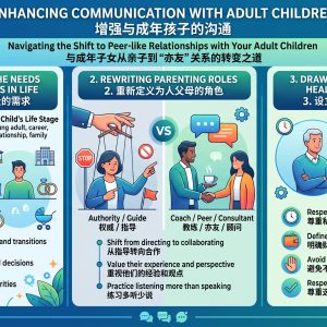 “增强与成年孩子的沟通” - 与成年子女从亲子到“亦友”关系的转变之道<br />“Enhancing Communication with Adult Children ” -  Navigating the Shift to Peer-like Relationships with Your Adult Children<br />(CT Hub)