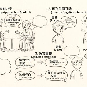 理解代际关系与互动第三部分: 如何处理家庭冲突 – 把消极互动转为积极互动<br />Understanding Inter-Generational Dynamics Part 3: Manage conflict in the family - Turn negative interactions into positive ones<br />(CT Hub)